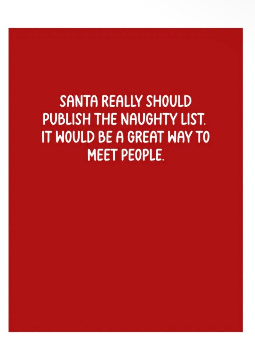 Publish the Naughty List Card