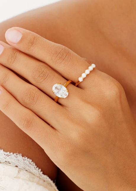 Opal Band Ring
