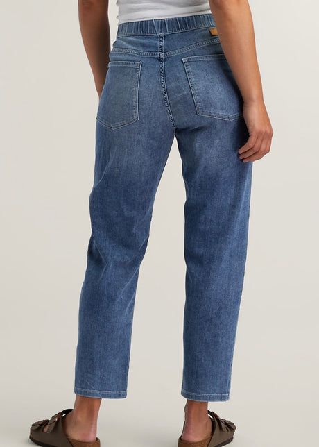 Performance Denim Crop Lite Harbour Pant - Stone Wash