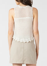 Contrast Trim Sweater Tank