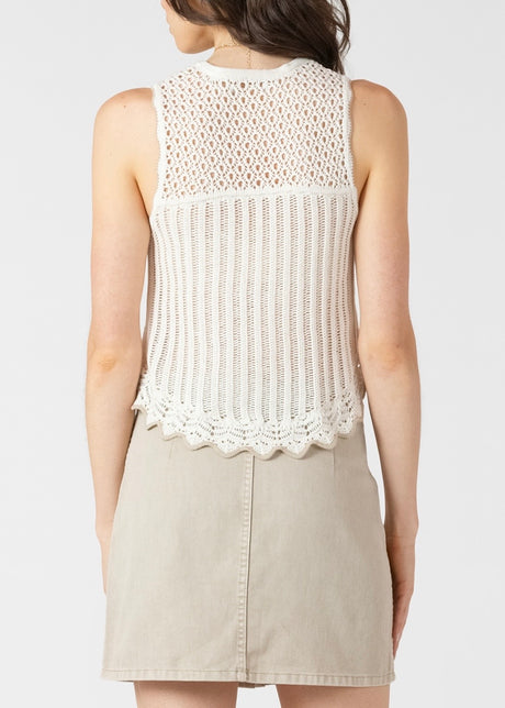 Contrast Trim Sweater Tank