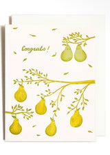 Congrats Pears | Wedding | Letterpress Card