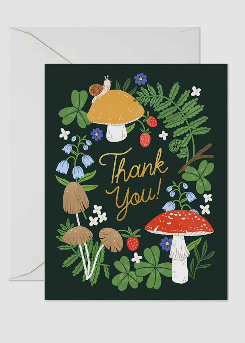 Thank You Mushrooms Card