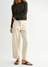 Double Button Hem Barrel
