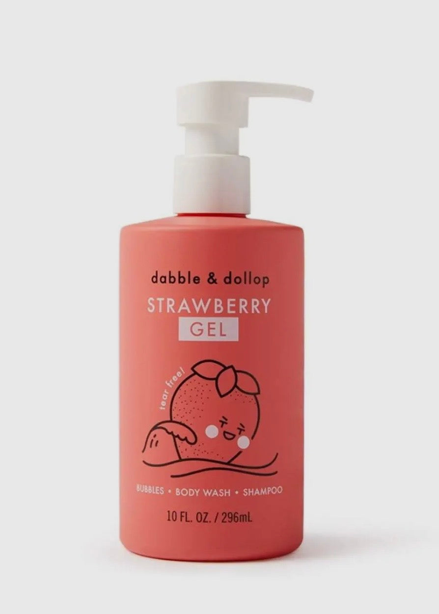 Strawberry Foaming Bubble Bath, Body Wash & Shampoo