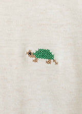 Turtle Embroidery Regular T-Shirt