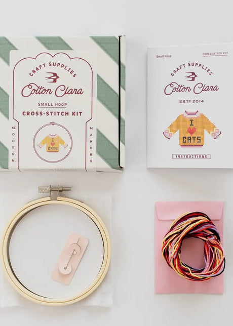 I Love Cats Cross Stitch Kit