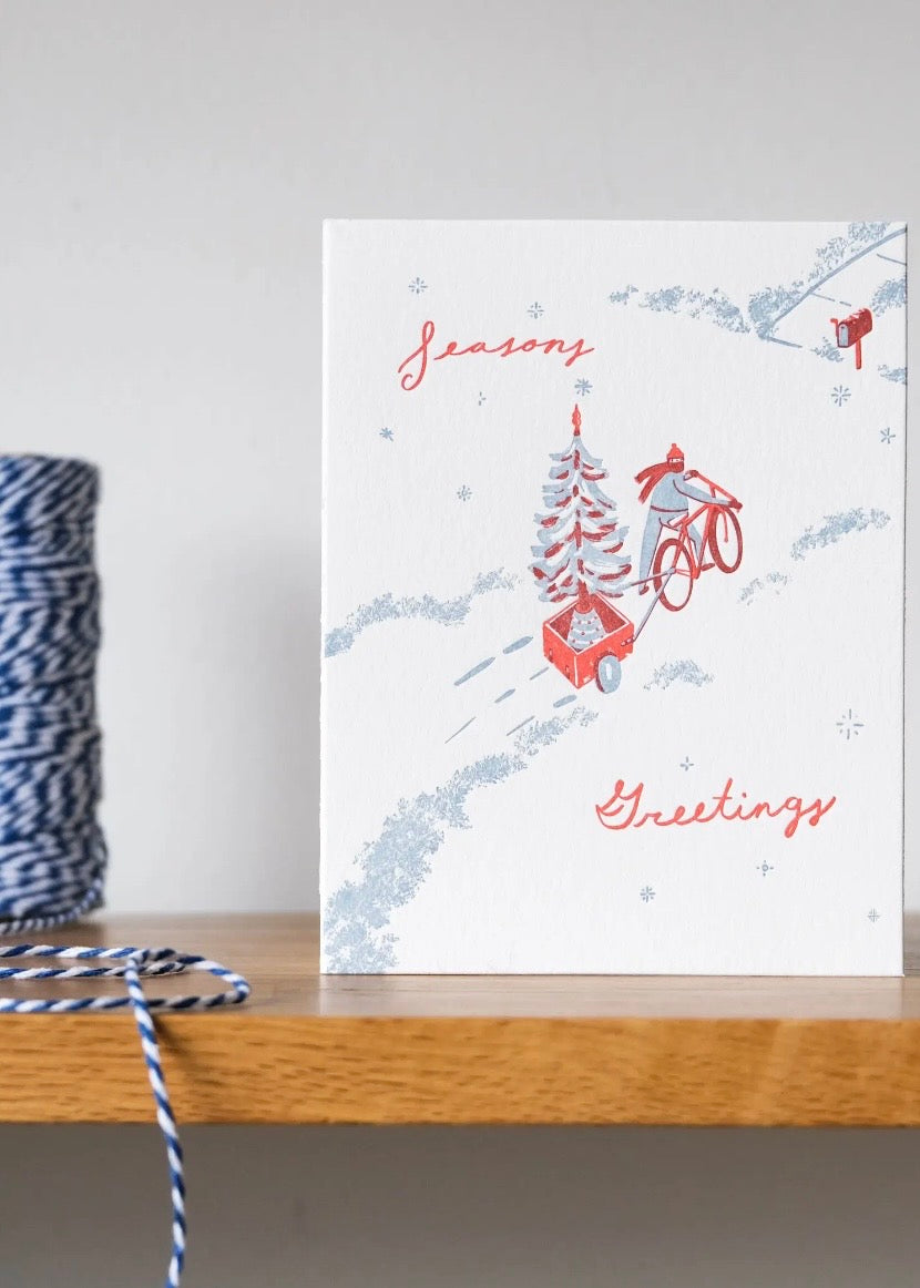 Seasons Greetings | Holiday | Letterpress Card