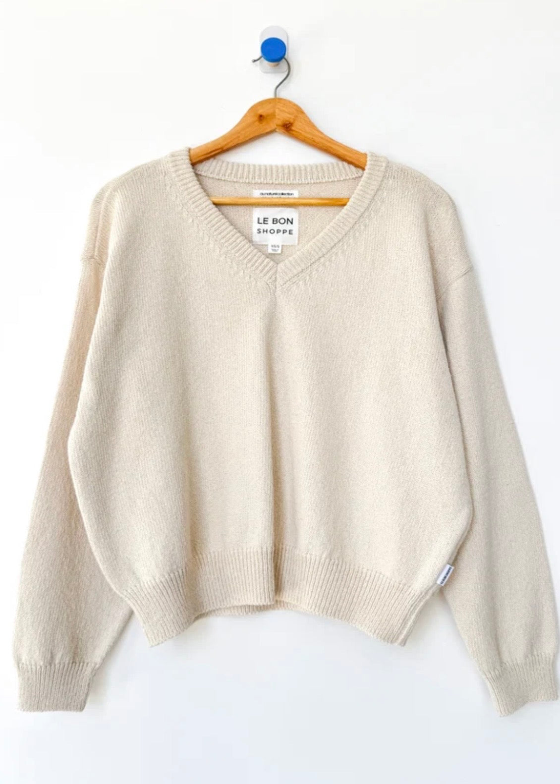 *pre-order Abby Cotton V-Neck Sweater