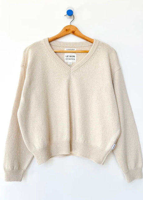 *pre-order Abby Cotton V-Neck Sweater