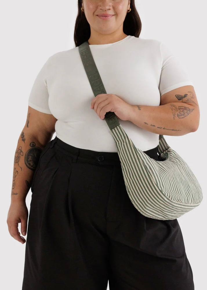 Medium Nylon Crescent Bag