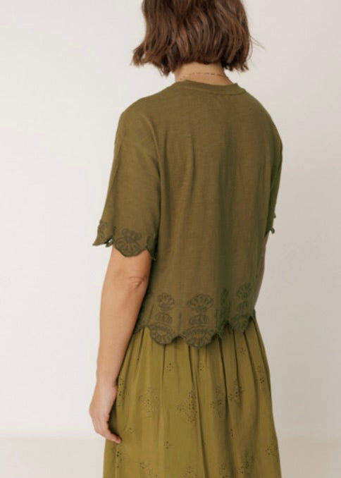 Lace Trim T-Shirt