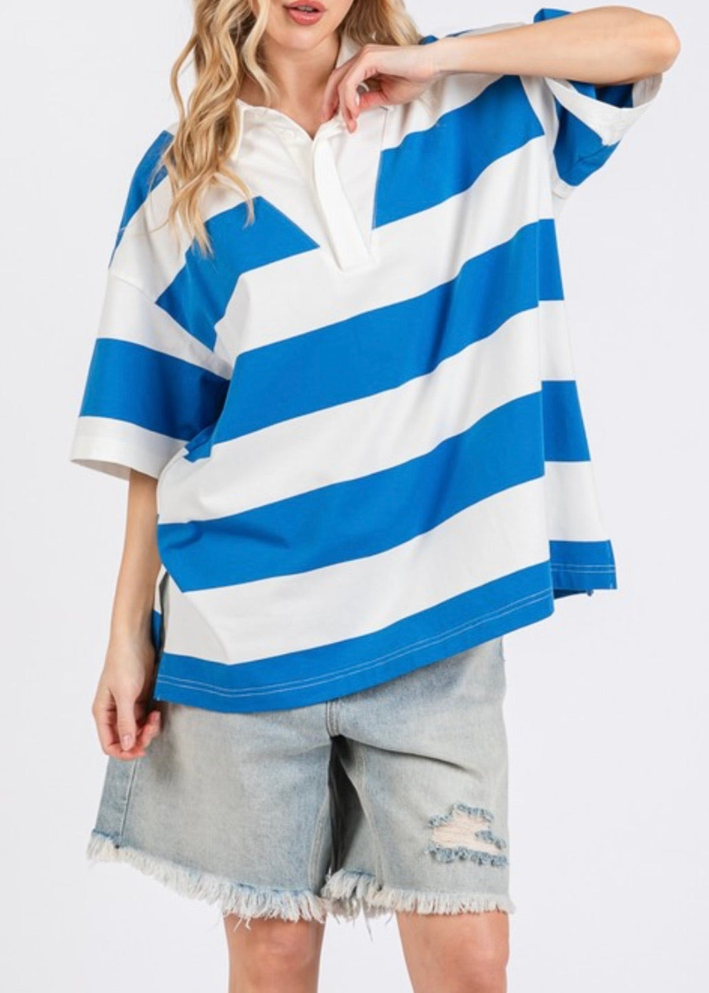 Danny Stripe Rugby Top