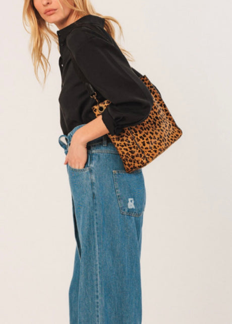 Leopard Print Leather Bag
