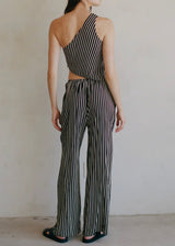 One Shoulder Stripe Top