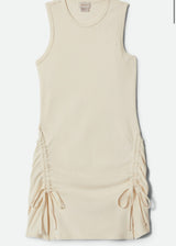 Ribbed Cinch Mini Dress
