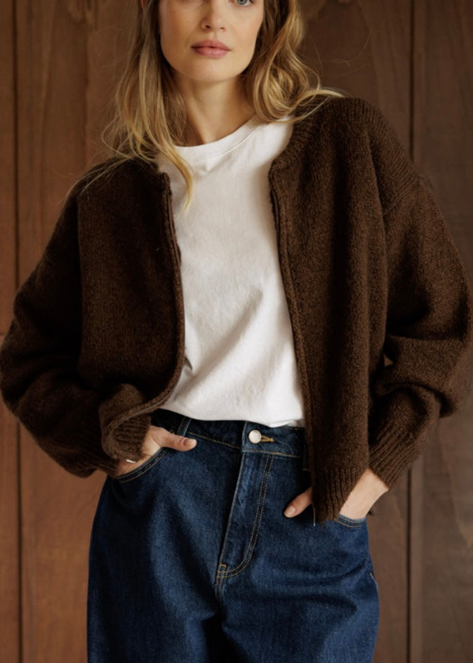 Zipper Cardigan