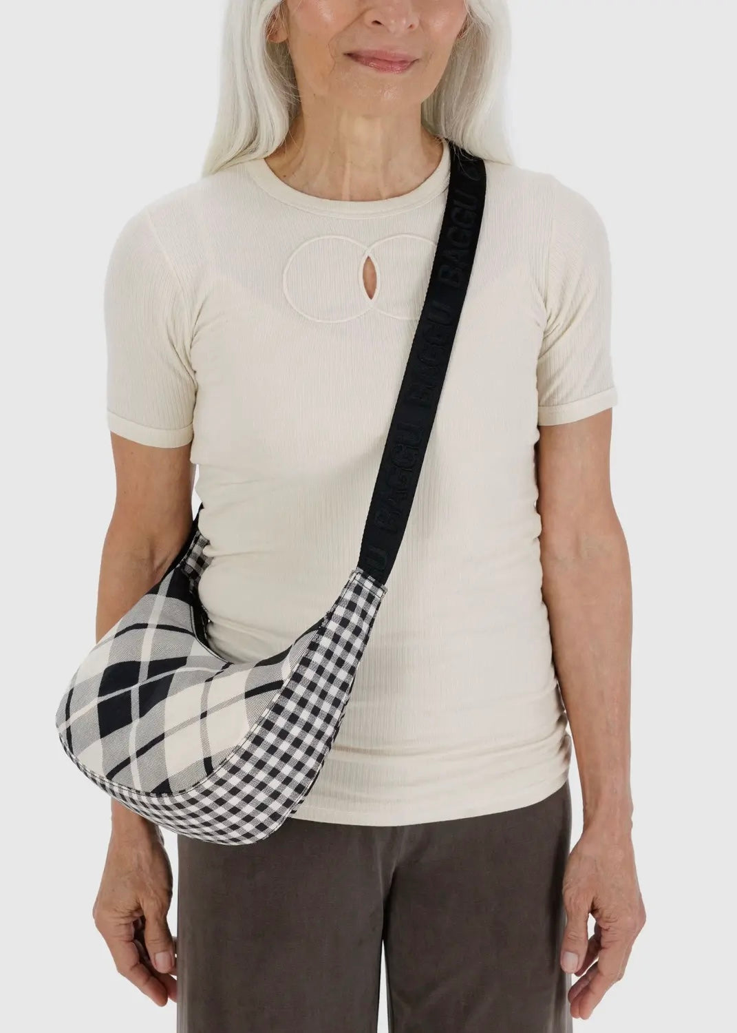 Small Nylon Crescent Bag