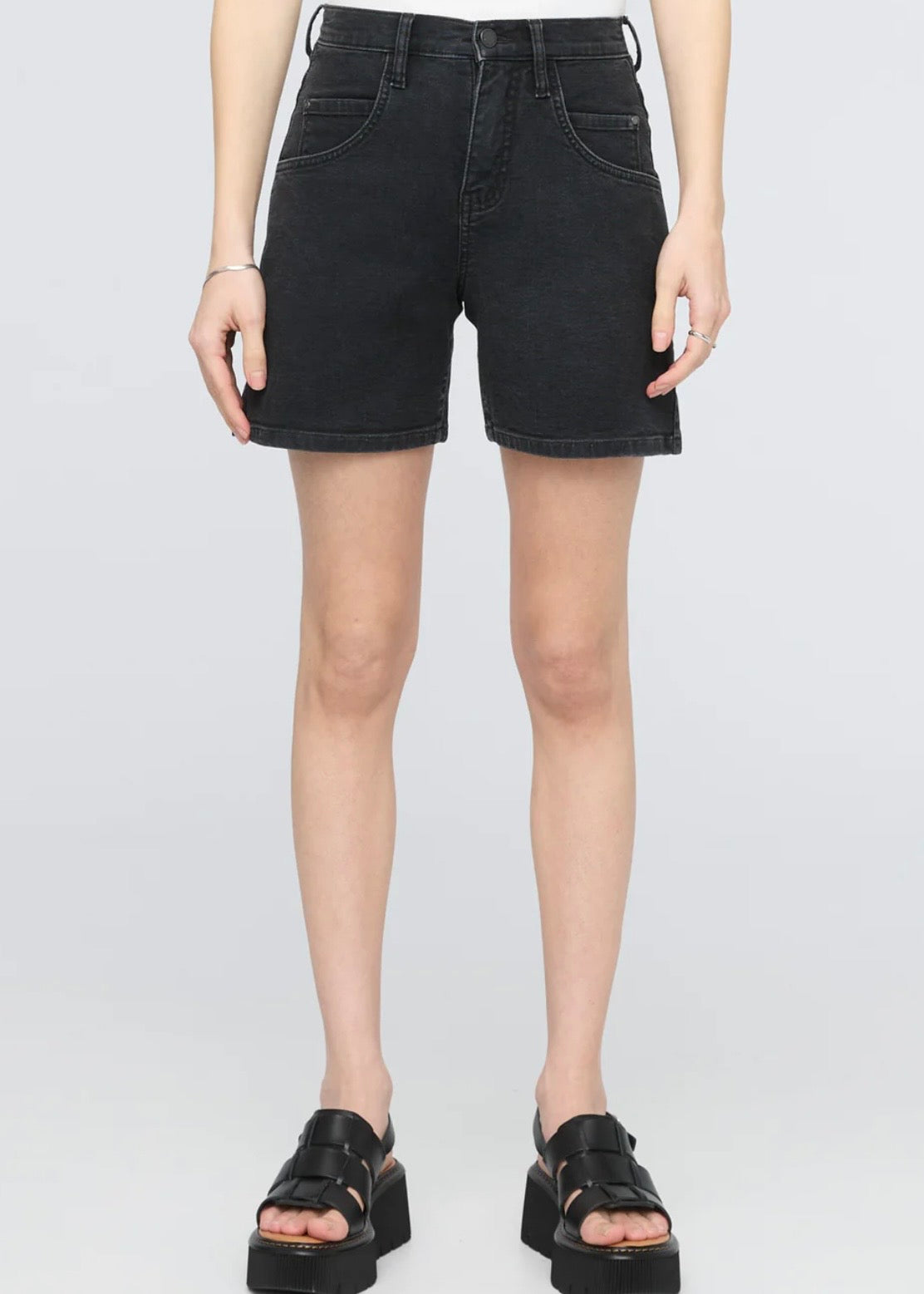 Stretch Canvas High Rise Relaxed Short