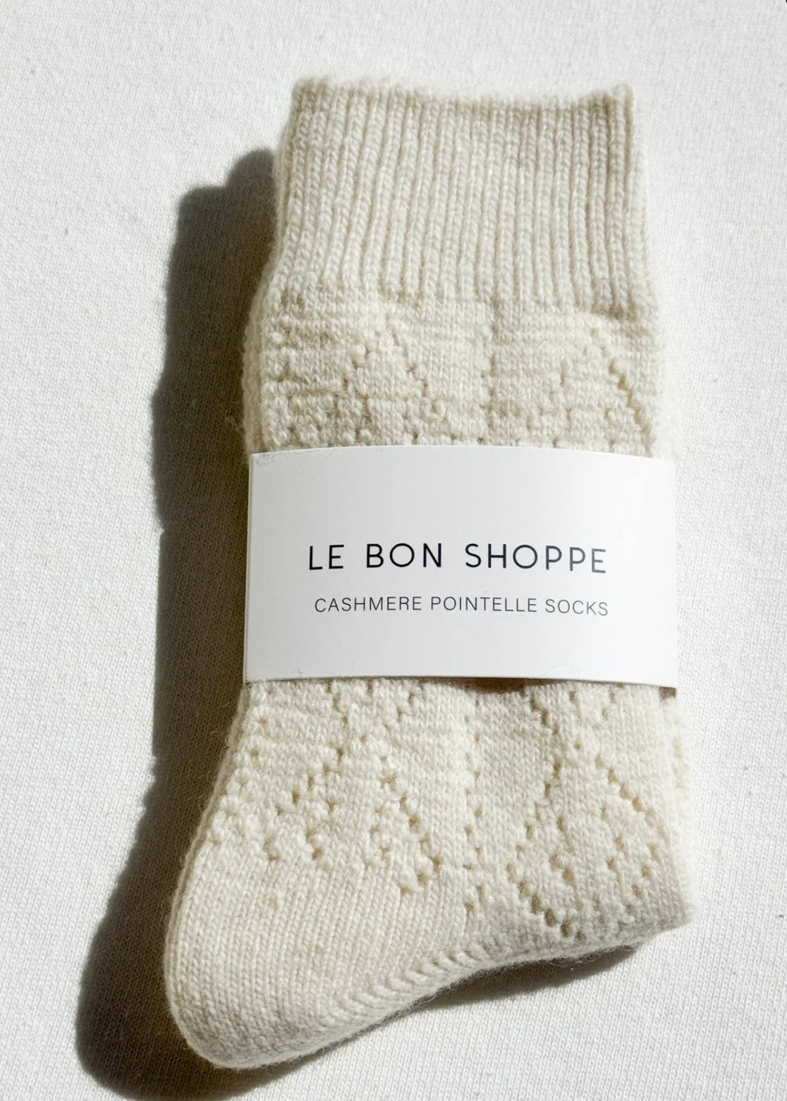 Cashmere Pointelle Socks