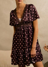 Jessica Polka Dot Babydoll Dress