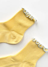 The Petite Ruffled Modal Sock