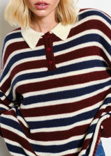 Jerry Stripe Polo Sweater