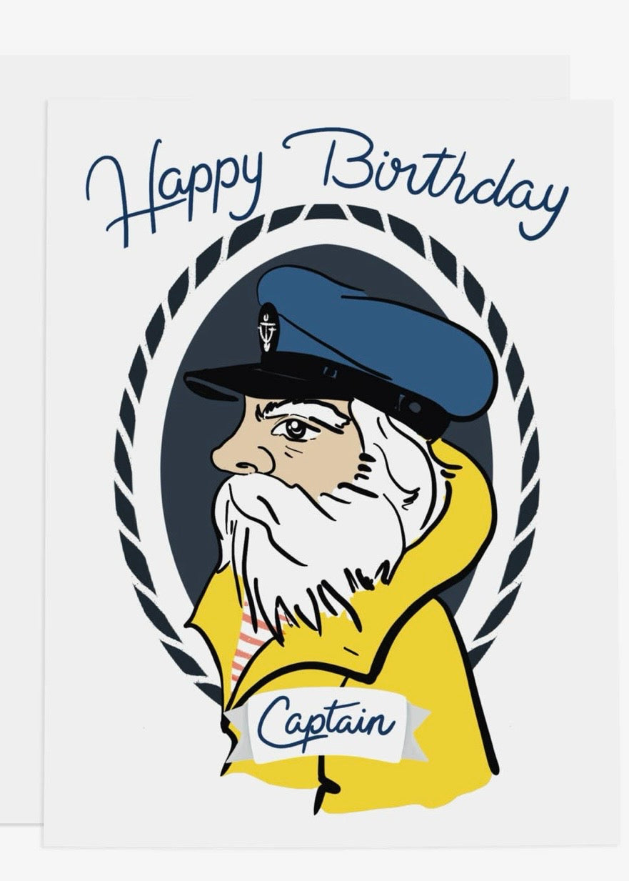 Happy Birthday Captain Card