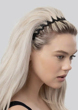 Zig Zag Headband 2pc - Black & Tort