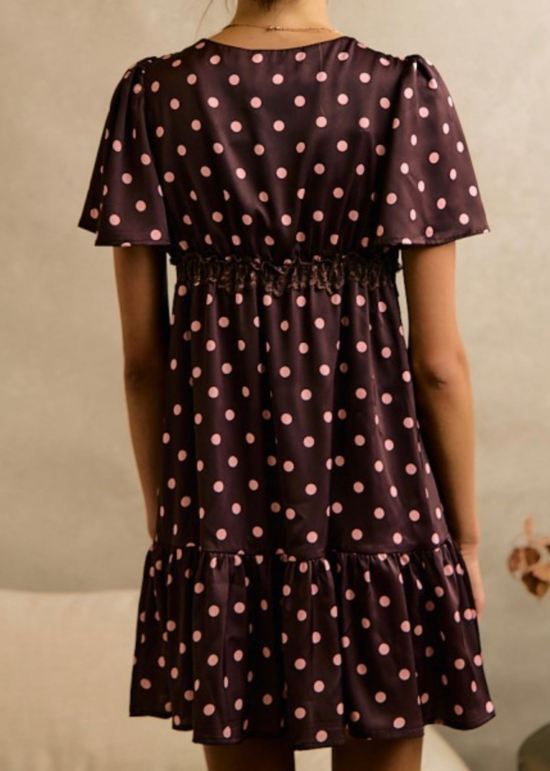 Jessica Polka Dot Babydoll Dress