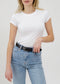 Ribbed Cap Sleeve