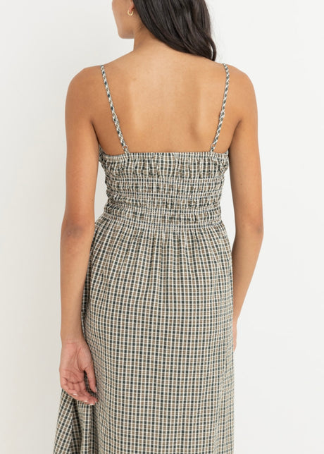 Antibes Plaid Midi Dress