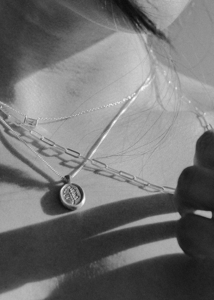 Lupine Necklace in Sterling Silver