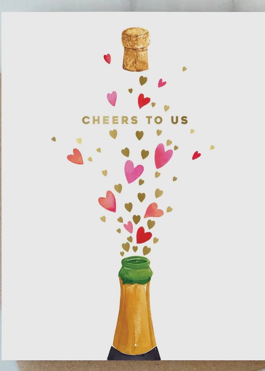 Poppin Hearts Card