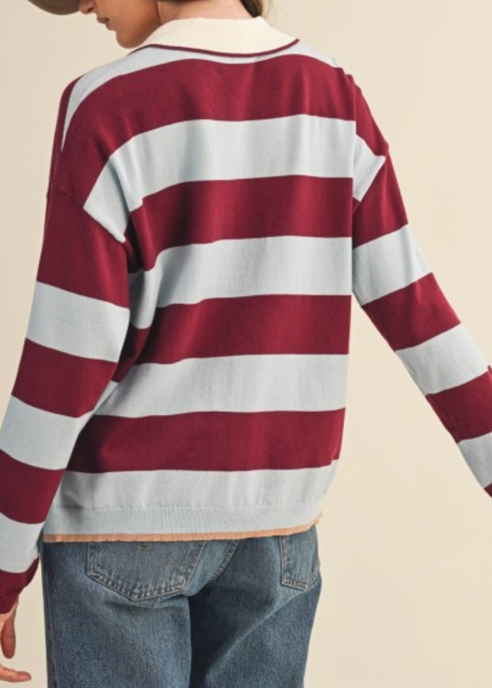 Blue Eyes Rugby Top