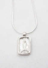 Fin Charm Necklace in Sterling Silver