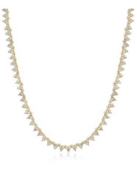 The Isabelle Stud Tennis Necklace