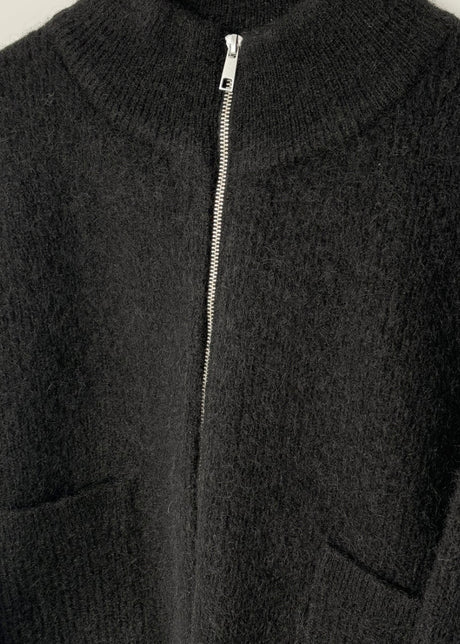 Alpaca Zip Front Jacket