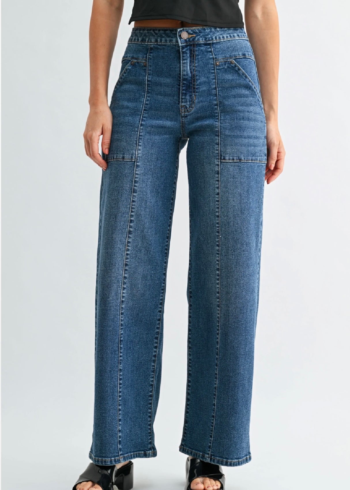 Livie Long Pocket Straight Jean