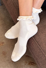 Ruffled Hugger Crew Socks