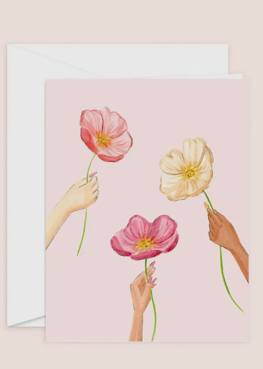 Pink Poppies Card
