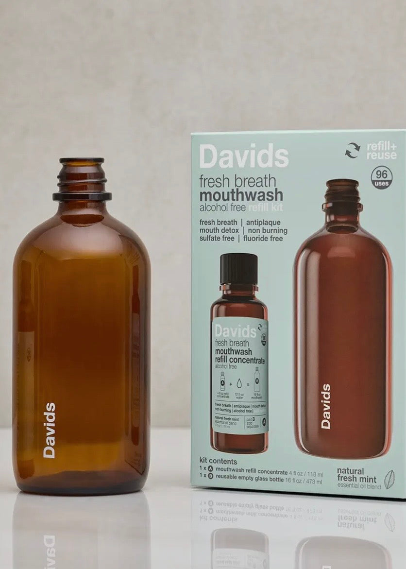 Davids Hydroxi™ Fresh Breath Mouthwash - Natural Fresh Mint