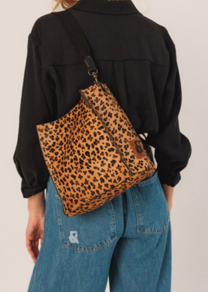 Leopard Print Leather Bag