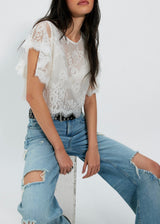 Lunar Ash Lace Top