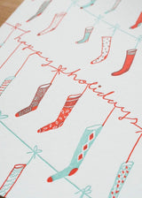 Stockings | Holiday | Letterpress Card