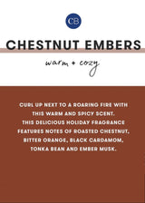 Chestnut Embers Holiday Mercury Inverted Candle
