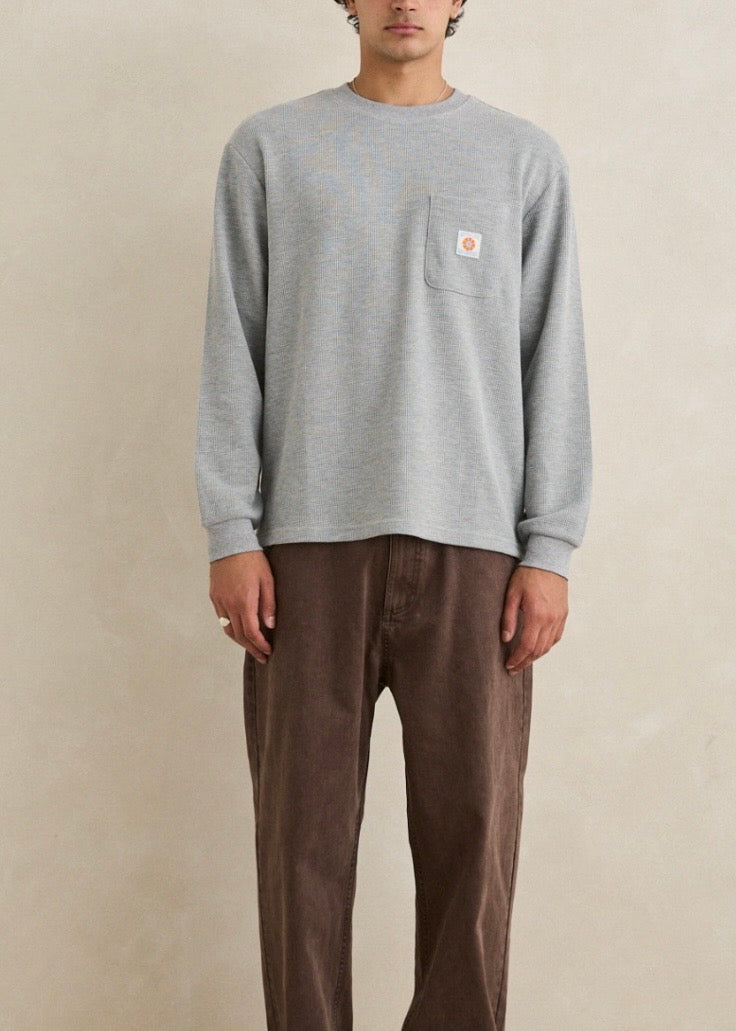 Vintage Pocket LS Waffle