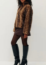 Tachette Faux Fur Zip Up