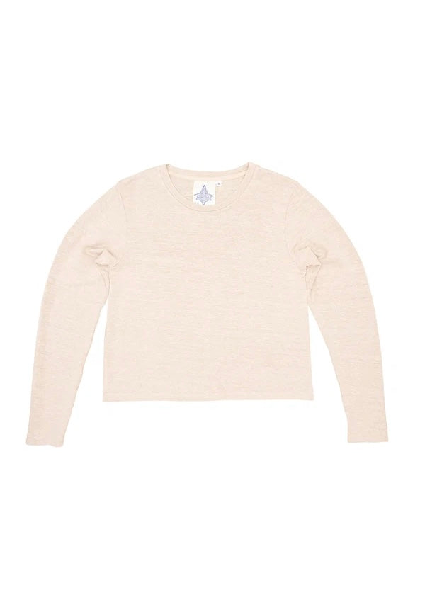 Cropped Bishop Long Sleeve Tee