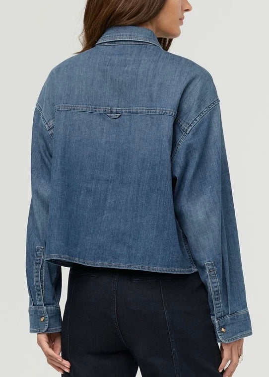 Performance Denim Lite Boxy Shirt